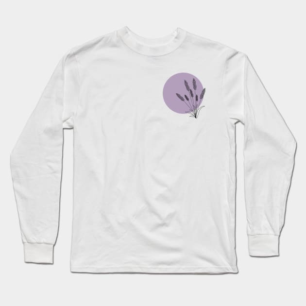 Lavender Long Sleeve T-Shirt by Graphic-Eve